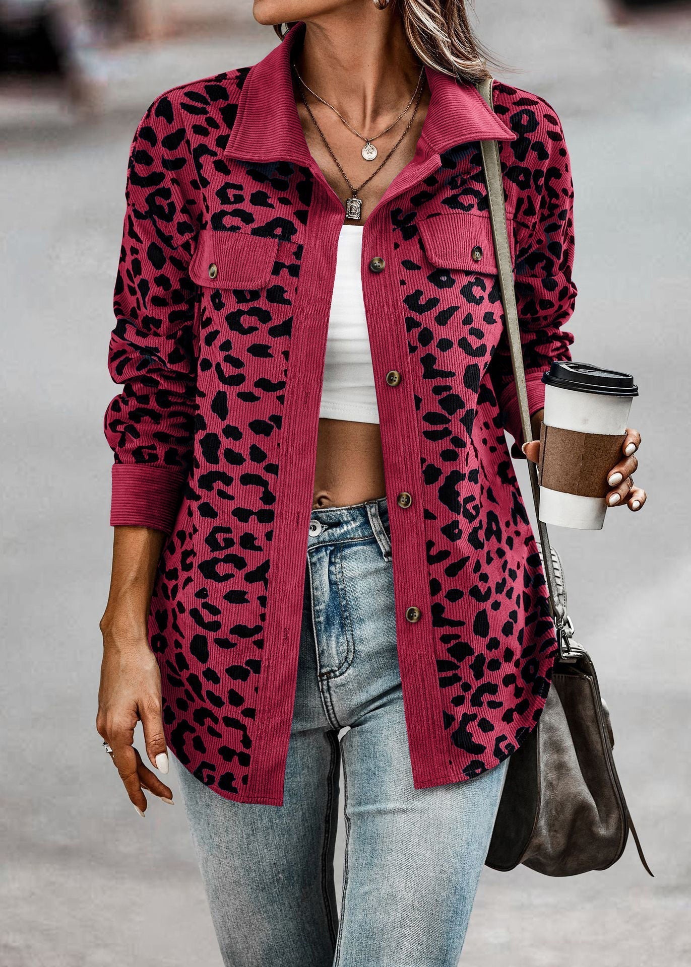 (50% Rabatt) Olivie™ - Dschungel Chic Leopard Jacke