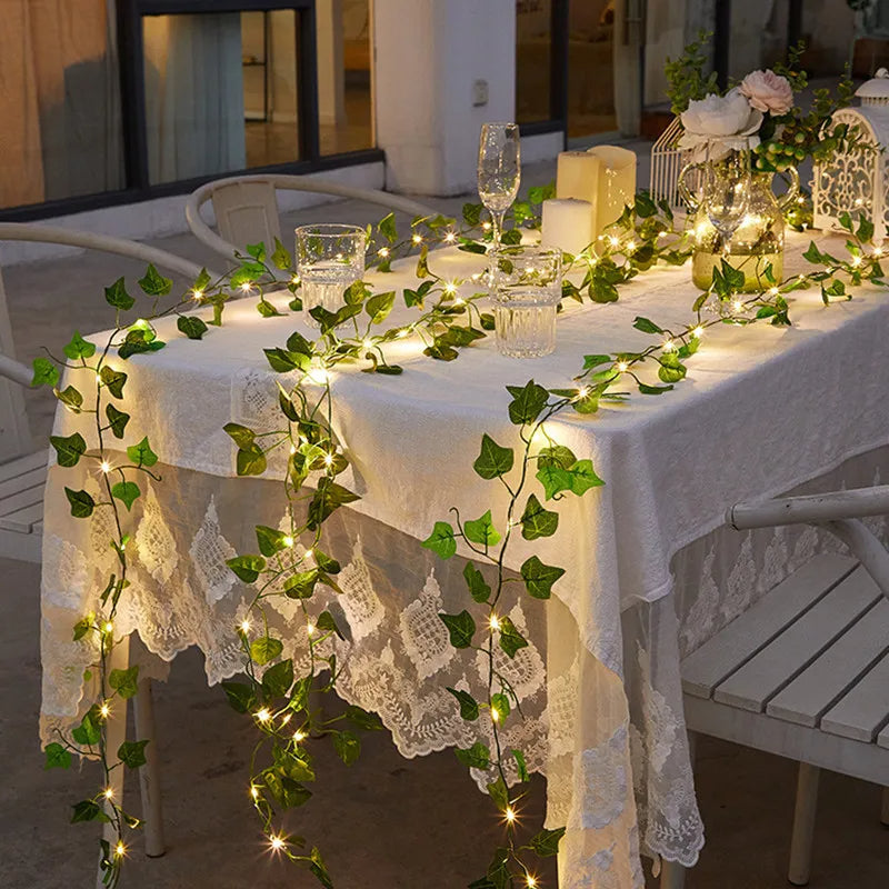 Leaf String Lights™ op zonne-energie 