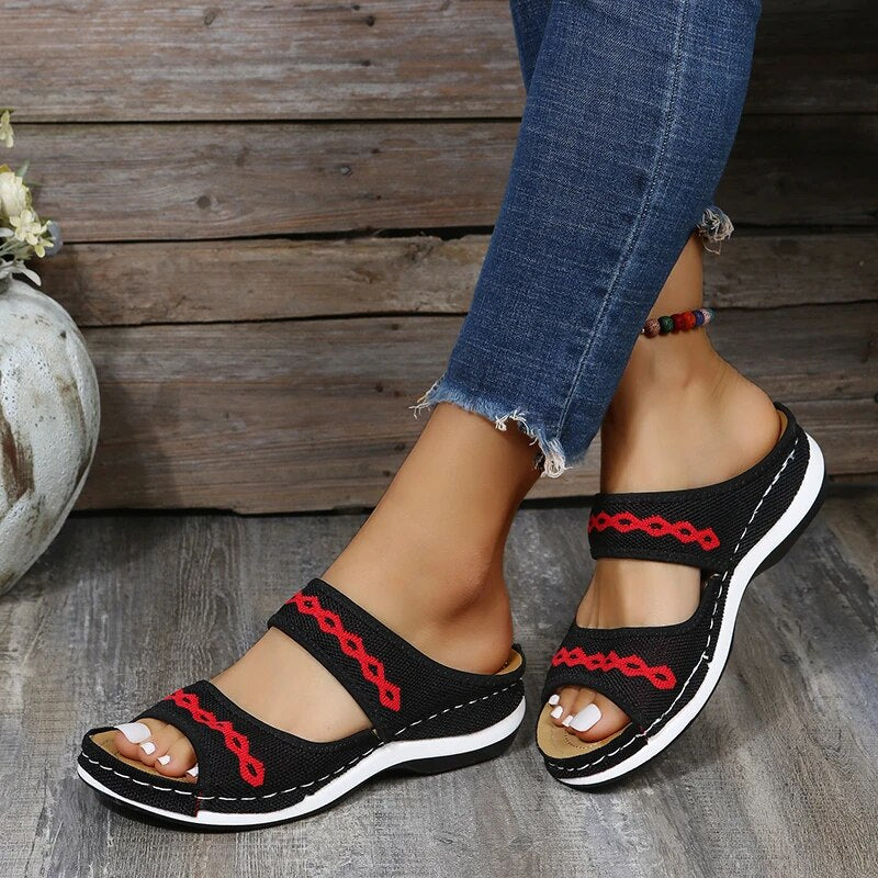 (50% KORTING) Mindy™ - Leren orthopedische sandalen met steunzool [Laatste dagkorting]