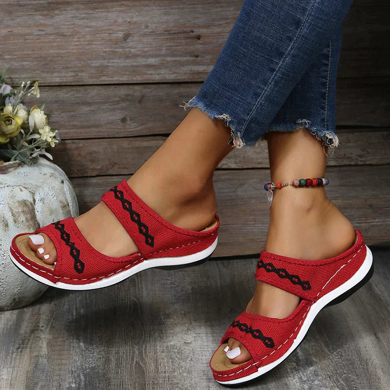 (50% KORTING) Mindy™ - Leren orthopedische sandalen met steunzool [Laatste dagkorting]