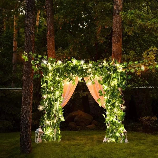 Leaf String Lights™ op zonne-energie 