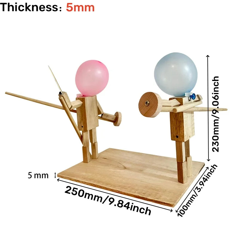 Handgemaakte houten schermpoppengame™ 