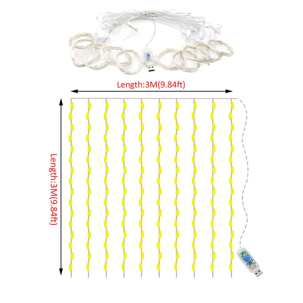 USB-aangedreven LED-lichtgordijn | ALLEEN VANDAAG 50% KORTING