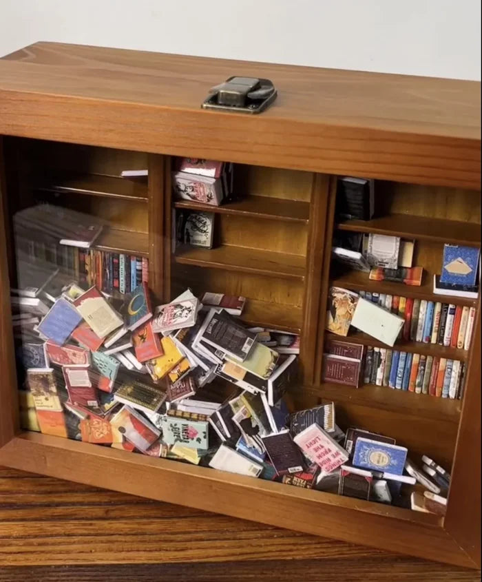 Houten kleine boekenbibliotheek miniatuur™ 