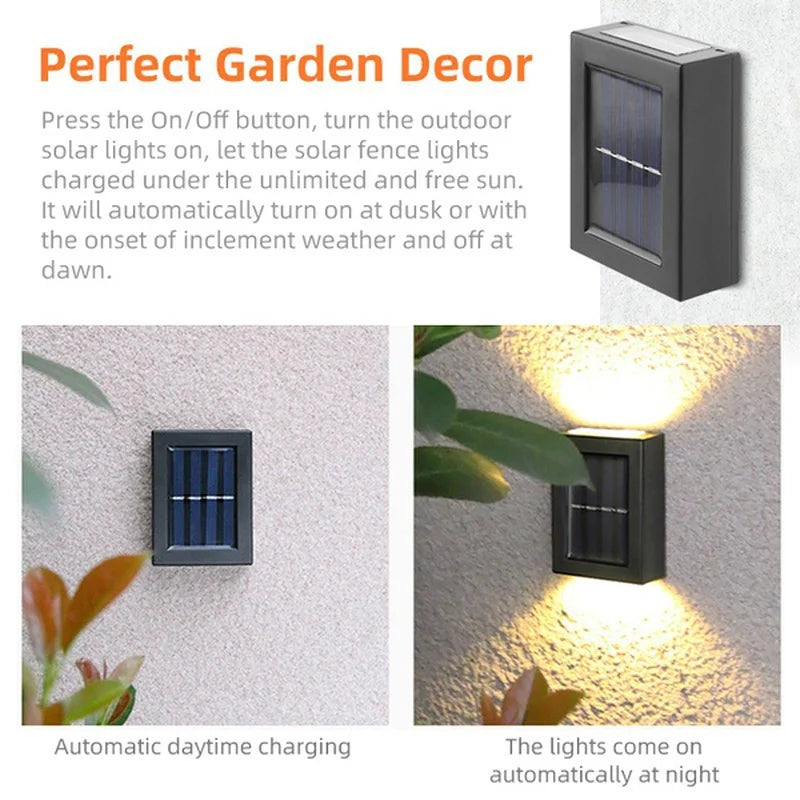 Wireless LED Solar Wall Lights Deluxe - Schaffen Sie die perfekte Atmosphäre in Ihrem Garten!