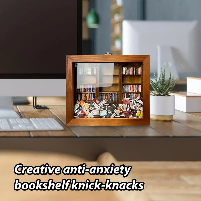 Houten kleine boekenbibliotheek miniatuur™ 