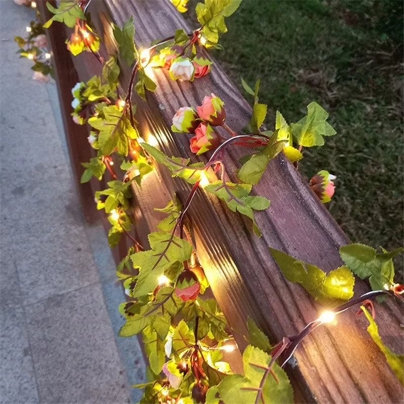 Leaf String Lights™ op zonne-energie 