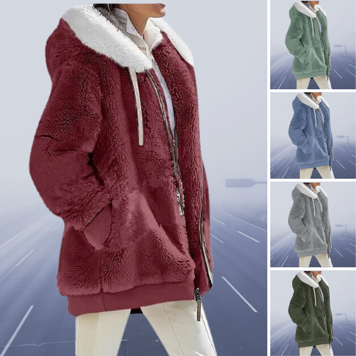 Alessandra™ - Neu Lässige Fleece-Kapuzenjacke 2023