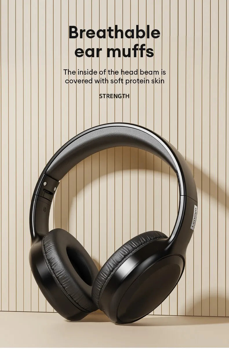 Lenovo Shockbass™ 2.0 | Draadloze Bluetooth-headset | Met microfoon en ruisonderdrukkingsfunctie 