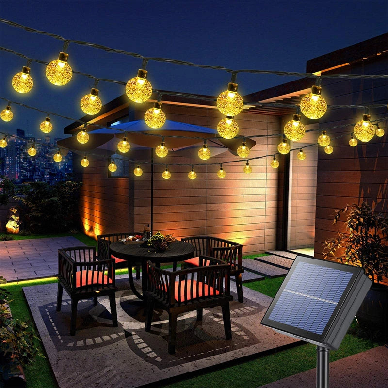 Solar Lights™ | IP 65 Wasserfeste solarbetriebene Lampenschnur