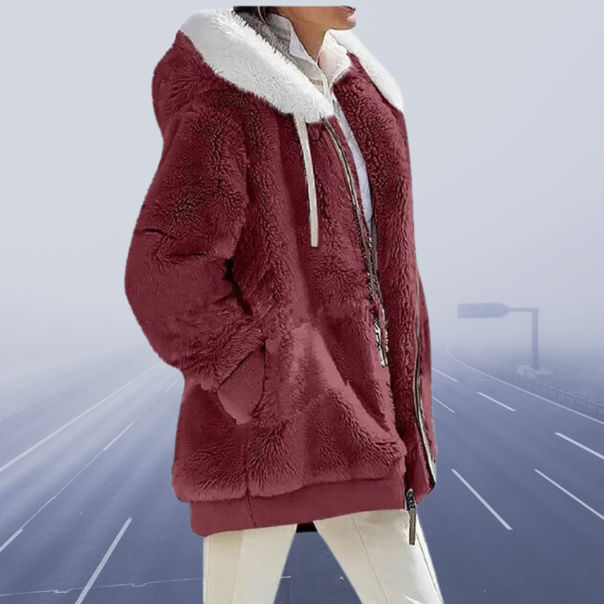 Alessandra™ - Neu Lässige Fleece-Kapuzenjacke 2023