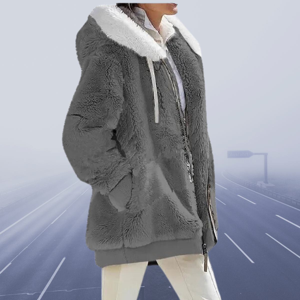 Alessandra™ - Neu Lässige Fleece-Kapuzenjacke 2023