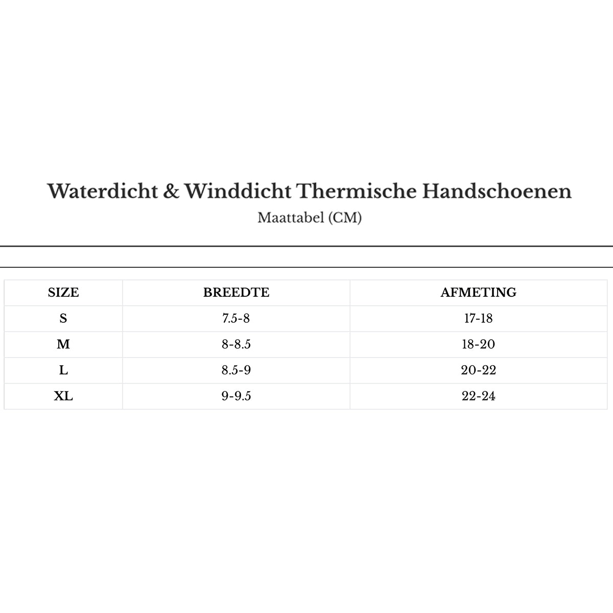 Waterdichte en winddichte thermische handschoenen