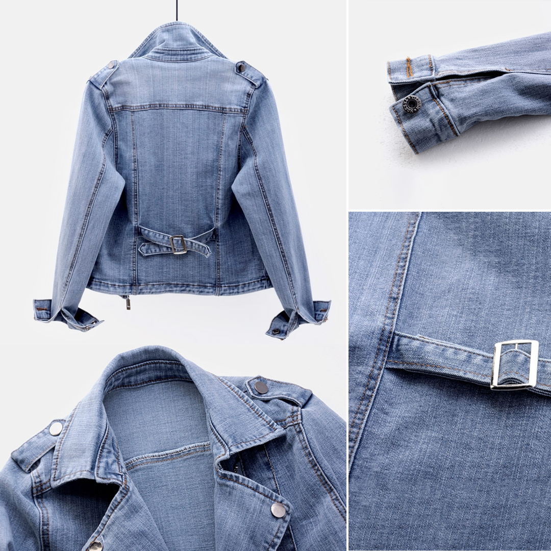 Candice™ - Die klassische Fusion-Denimjacke