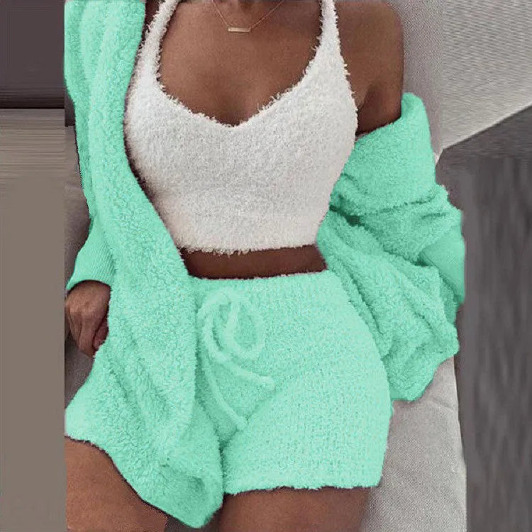 Comfyknit™ | 3-delige pluizige pyjamaset | 50% KORTING