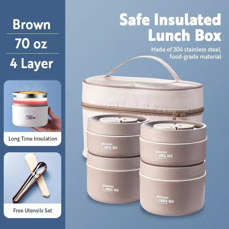 De Lunchbox™ | Draagbare geïsoleerde lunchcontainerset