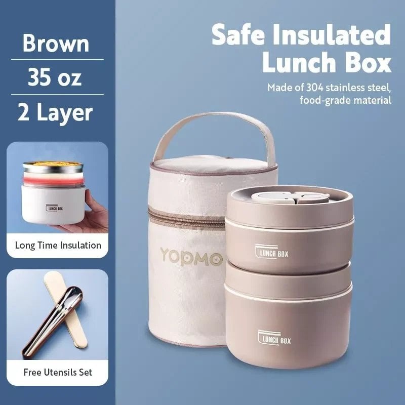 De Lunchbox™ | Draagbare geïsoleerde lunchcontainerset