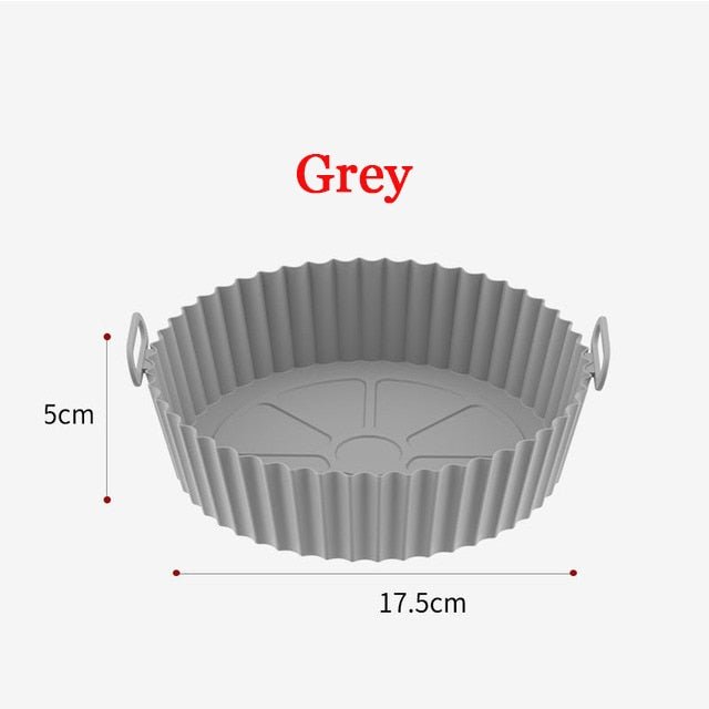 50% korting | FryerTray™️ Siliconen bakje voor de luchtfriteuse (set van 5) 