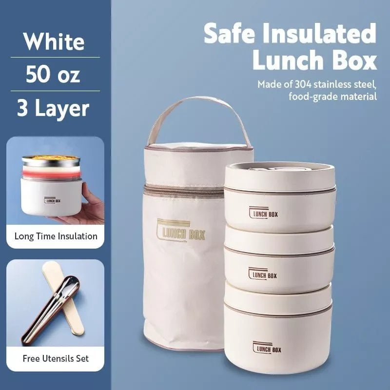 De Lunchbox™ | Draagbare geïsoleerde lunchcontainerset