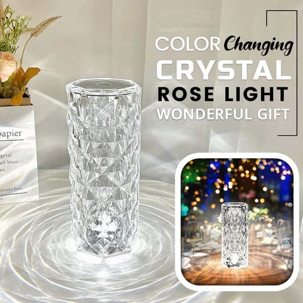 🎁 Zomer hete uitverkoop - 49% KORTING 🎁 Touching Control Rose Crystal Lamp