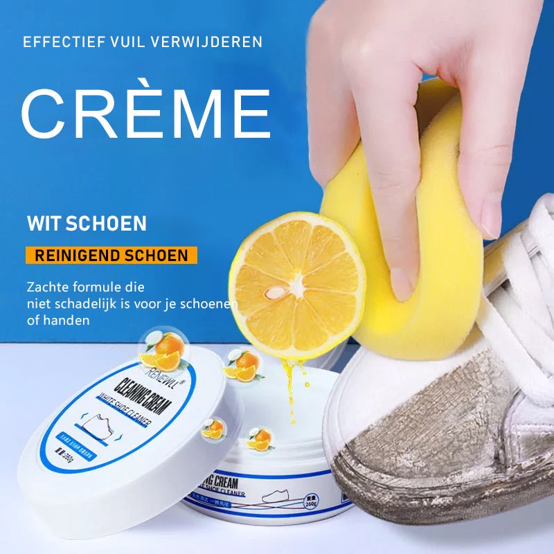 SneakBlitz™ Schoenpoets voor witte schoenen 1+1 GRATIS | Laat uw schoenen weer stralen! 