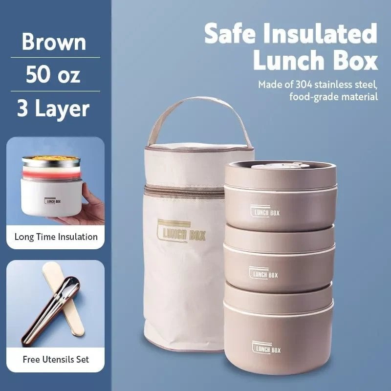 De Lunchbox™ | Draagbare geïsoleerde lunchcontainerset