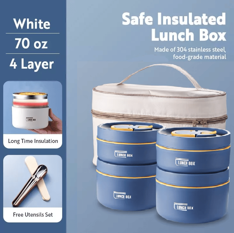 De Lunchbox™ | Draagbare geïsoleerde lunchcontainerset