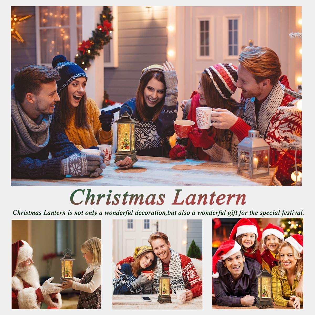 Snow Globe Christmas Lantern™ |🎅Vroege kerstuitverkoop - 50% KORTING🎁 