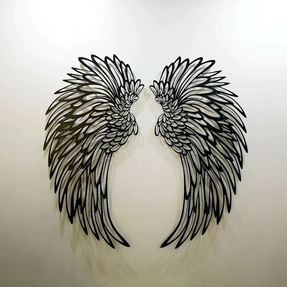 Angelwings - metalen wandkunst met LED-verlichting