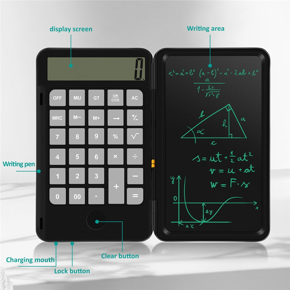 CalcuPro™ | Rekenmachine + geïntegreerd notitieblok | ALLEEN VANDAAG 50% KORTING