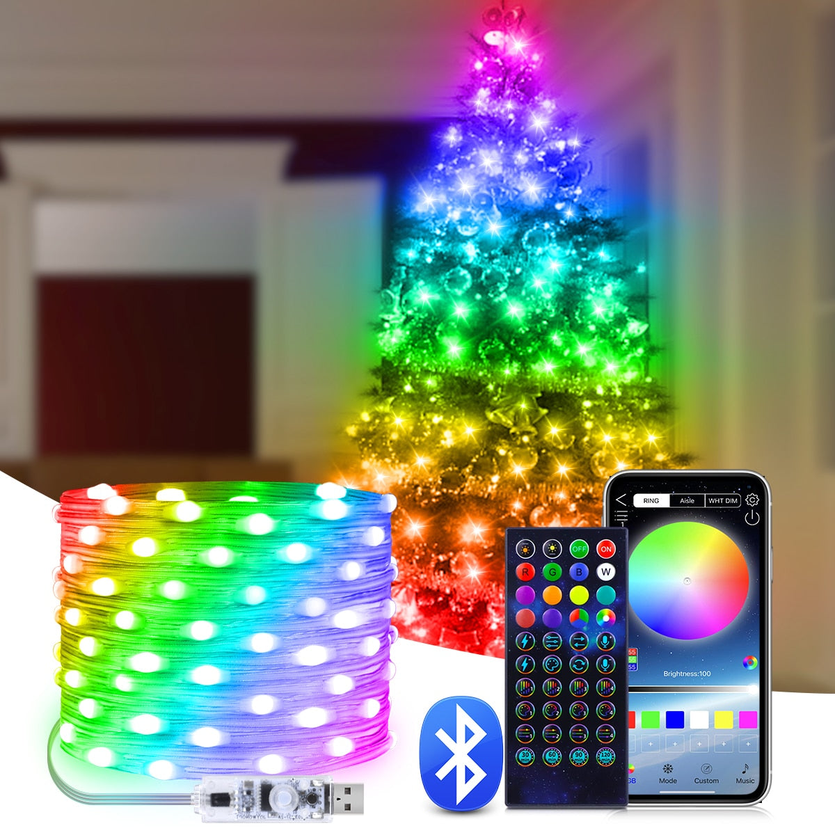 Smart Connect Xmas Lights™ - Bepaal zelf de kleuren van uw kerstverlichting