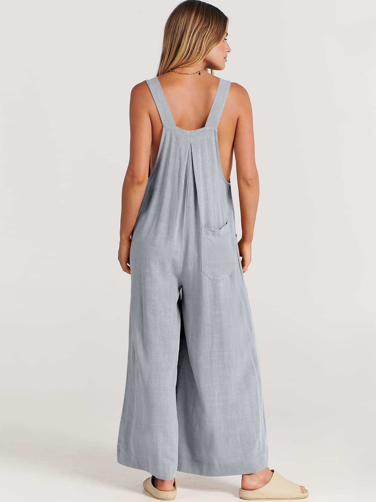 Rosabella Rizzo™️ mouwloze jumpsuit met wijde pijpen | Alleen vandaag 50% korting