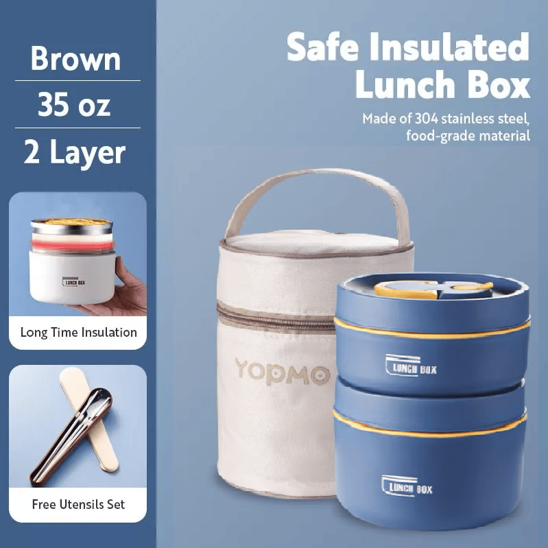 De Lunchbox™ | Draagbare geïsoleerde lunchcontainerset